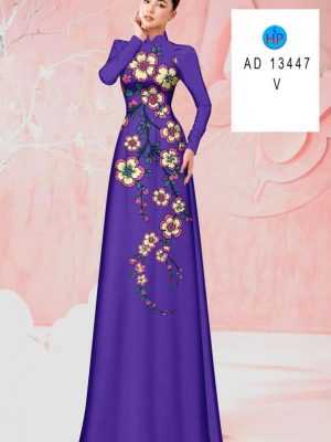 Vải Áo Dài Hoa In 3D Mới Ra AD 13447 19 Vai Ao Dai Hoa In 3D Moi Ra AD 13447