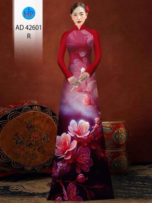 Vải Áo Dài Hoa In 3D Mới Ra AD 42601 19 Vai Ao Dai Hoa In 3D Moi Ra AD 42601