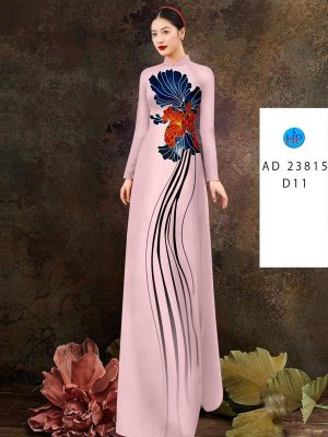 Vải Áo Dài Hoa In 3D Thiết Kế 2023 AD 23815 19 Vai Ao Dai Hoa In 3D Thiet Ke 2023 AD