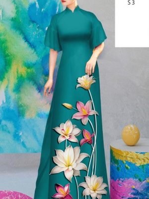 Vai Ao Dai Hoa Ly Doc Dao AD 23439