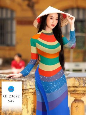 Vải Áo Dài Hoa Văn Độc Đáo Kiểu Mới AD 23692 24 Vai Ao Dai Hoa Van Doc Dao Kieu Moi AD