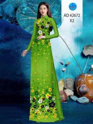 1696901331 739 Vai Ao Dai Hoa Mai Mac Tet Thiet Ke 2023