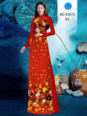 1696901337 921 Vai Ao Dai Hoa Mai Mac Tet Thiet Ke 2023