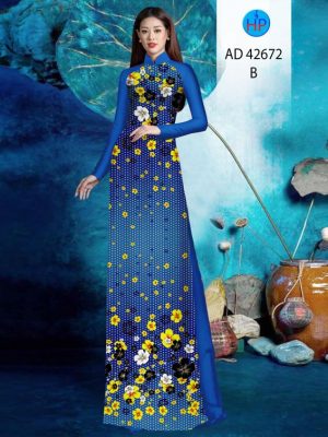 1696901341 583 Vai Ao Dai Hoa Mai Mac Tet Thiet Ke 2023