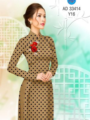 Vải Áo Dài Hoa Hồng Và Chấm Bi Độc Đáo AD 33414 26 1696903425 632 Vai Ao Dai Hoa Hong Va Cham Bi Doc Dao