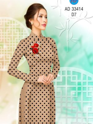 Vải Áo Dài Hoa Hồng Và Chấm Bi Độc Đáo AD 33414 33 1696903428 3 Vai Ao Dai Hoa Hong Va Cham Bi Doc Dao