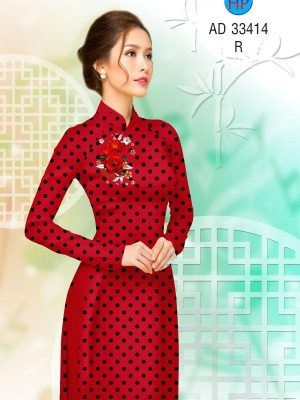 Vải Áo Dài Hoa Hồng Và Chấm Bi Độc Đáo AD 33414 31 1696903428 420 Vai Ao Dai Hoa Hong Va Cham Bi Doc Dao