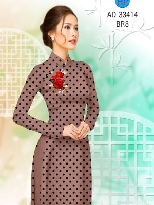 Vải Áo Dài Hoa Hồng Và Chấm Bi Độc Đáo AD 33414 35 1696903429 360 Vai Ao Dai Hoa Hong Va Cham Bi Doc Dao