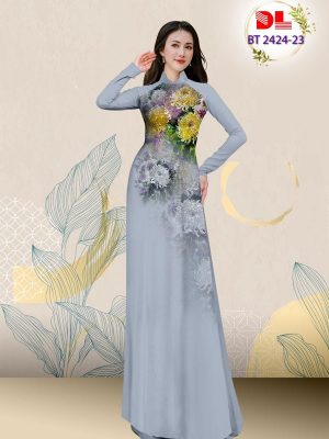 Vải Áo Dài Hoa Cúc Sang Trọng Thiết Kế 2023 AD BT2424 30 1697076540 317 Vai Ao Dai Hoa Cuc Sang Trong Thiet Ke 2023