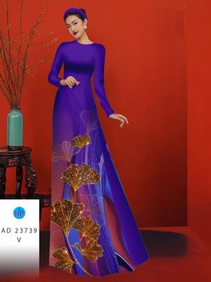 Vải Áo Dài Hình Lá Sen Vừa Ra AD 23739 19 Vai Ao Dai Hinh La Sen Vua Ra AD 23739