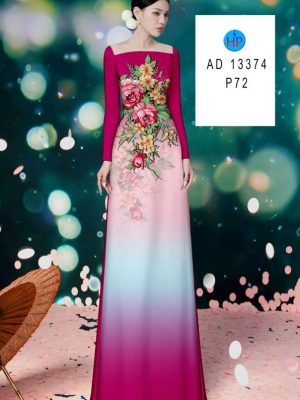 Vải Áo Dài Hoa Cẩm Chướng Mới Ra AD 13374 20 Vai Ao Dai Hoa Cam Chuong Moi Ra AD 13374