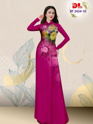 Vải Áo Dài Hoa Cúc Sang Trọng Thiết Kế 2023 AD BT2424 24 Vai Ao Dai Hoa Cuc Sang Trong Thiet Ke 2023