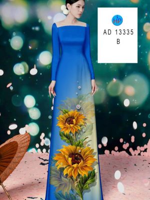 Vai Ao Dai Hoa Huong Duong Vua Ra AD 13335