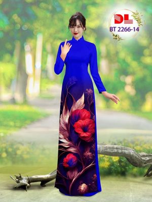 Vải Áo Dài Hoa In 3D Sang Trọng Kiểu Mới AD BT2266 15 Vai Ao Dai Hoa In 3D Sang Trong Kieu Moi