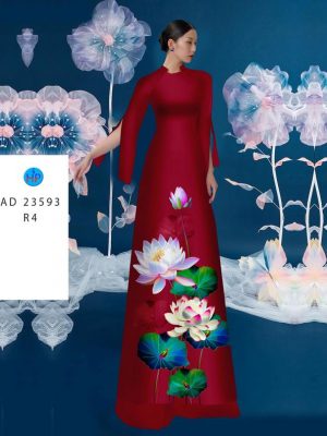 Vai Ao Dai Hoa Sen Thiet Ke 2023 AD 23593