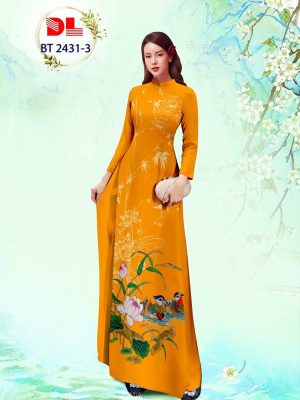Vai Ao Dai Hoa Sen Vua Ra AD BT2431