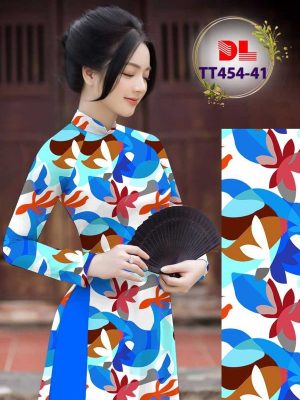 Vải Áo Dài Hoa Văn Độc Đáo Kiểu Mới AD TT454 12 Vai Ao Dai Hoa Van Doc Dao Kieu Moi AD