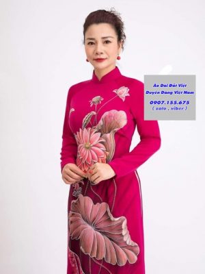Vẽ Áo Dài Hình Hoa Sen Cao Cấp Ngồi Sui Sang Trọng Kiểu Mới 9 1699018193 309 Ve Ao Dai Hinh Hoa Sen Cao Cap Ngoi Sui