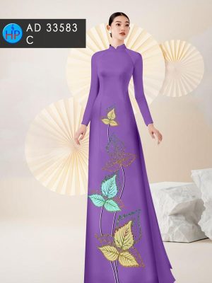 Vải Áo Dài In Hình Lá Độc Đáo AD 33583 25 1700313111 684 Vai Ao Dai In Hinh La Doc Dao AD 33583