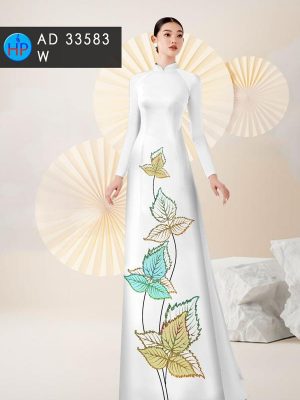 Vải Áo Dài In Hình Lá Độc Đáo AD 33583 33 1700313114 672 Vai Ao Dai In Hinh La Doc Dao AD 33583