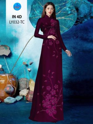 1700570787 293 Vai Ao Dai In Hoa Chim 4D Thiet Ke 2023