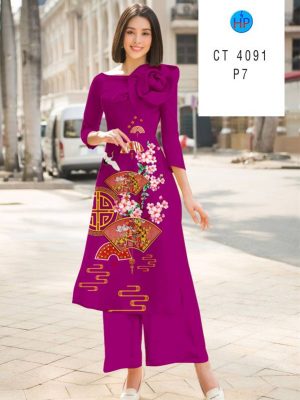 Vải Áo Dài Hoa Đào Đón Tết Mới Ra AD CT4091 25 1700882561 152 Vai Ao Dai Hoa Dao Don Tet Moi Ra AD