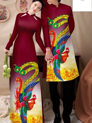 1700883946 973 Vai Ao Dai Cap Doi Hinh Phuong Hoang Thu Hut