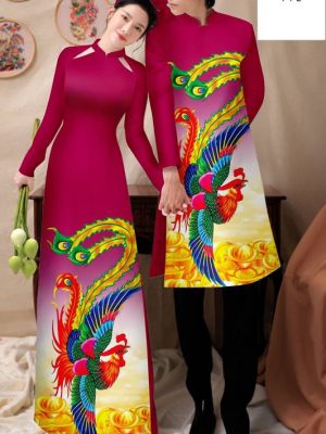 1700883947 566 Vai Ao Dai Cap Doi Hinh Phuong Hoang Thu Hut