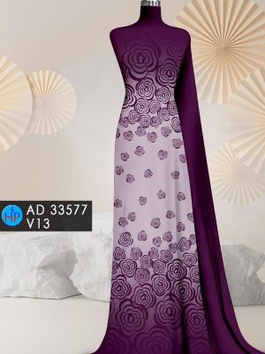 Vải Áo Dài Hoa In 3D Độc Đáo AD 33577 19 Vai Ao Dai Hoa In 3D Doc Dao AD 33577