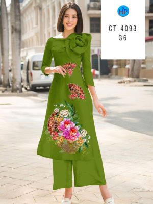Vải Áo Dài Hoa In 3D Kiểu Mới AD CT4093 19 Vai Ao Dai Hoa In 3D Kieu Moi AD CT4093