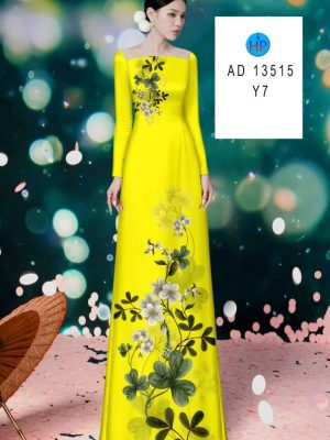 Vải Áo Dài Hoa In 3D Mới Ra AD 13515 19 Vai Ao Dai Hoa In 3D Moi Ra AD 13515