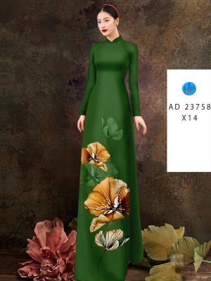 Vải Áo Dài Hoa In 3D Mới Ra AD 23758 19 Vai Ao Dai Hoa In 3D Moi Ra AD 23758