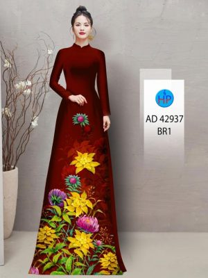 Vải Áo Dài Hoa In 3D Mới Ra AD 42937 19 Vai Ao Dai Hoa In 3D Moi Ra AD 42937