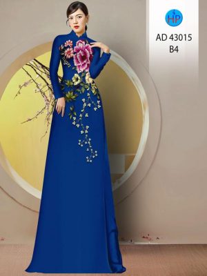 Vải Áo Dài Hoa In 3D Mới Ra AD 43015 19 Vai Ao Dai Hoa In 3D Moi Ra AD 43015