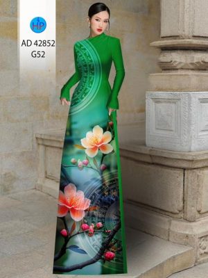 Vải Áo Dài Hoa In 3D Thu Hút AD 42852 21 Vai Ao Dai Hoa In 3D Thu Hut AD 42852