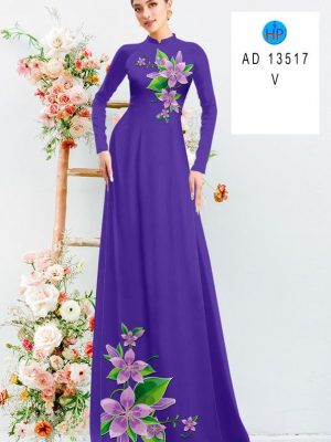 Vải Áo Dài Hoa In Trên Dưới Thiết Kế 2023 AD 13517 19 Vai Ao Dai Hoa In Tren Duoi Thiet Ke 2023