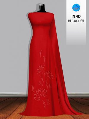 Vải Áo Dài Hoa Sen In 4D Vừa Ra AD HL040-1 27 Vai Ao Dai Hoa Sen In 4D Vua Ra AD