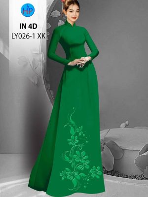 Vải Áo Dài In 4D Hoa Văn Chìm Kiểu Mới AD LY026-1 27 Vai Ao Dai In 4D Hoa Van Chim Kieu Moi