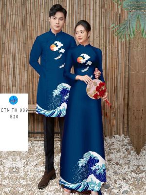 Vải Áo Dài Cặp Đôi Sang Trọng Thu Hút AD CTN TH089 14 1701654757 669 Vai Ao Dai Cap Doi Sang Trong Thu Hut AD