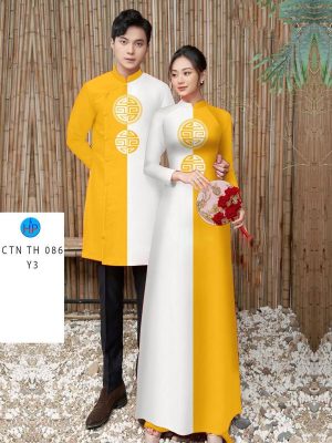 Vải Áo Dài Cặp Đôi Hoa Văn Sang Trọng AD CTN TH086 12 1701655404 481 Vai Ao Dai Cap Doi Hoa Van Sang Trong AD