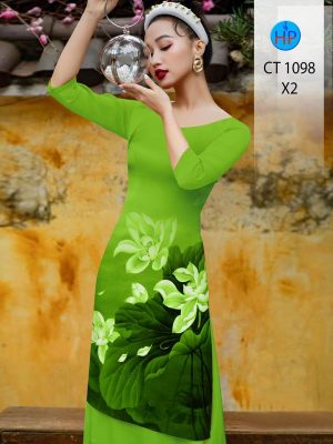 Vải Áo Dài Cách Tân Hoa Sen Vừa Ra AD CT1098 30 1701784262 384 Vai Ao Dai Cach Tan Hoa Sen Vua Ra AD
