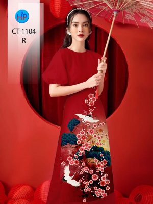 Vải Áo Dài Hoa Đào Tết Độc Đáo AD CT1104 31 1701785751 216 Vai Ao Dai Hoa Dao Tet Doc Dao AD CT1104