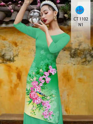 Vải Áo Dài Hoa Đào Đón Tết Sang Trọng AD CT1102 25 1701786622 110 Vai Ao Dai Hoa Dao Don Tet Sang Trong AD