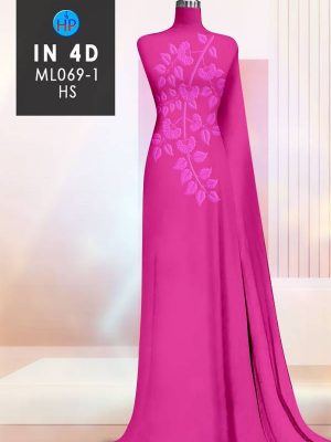 Vải Áo Dài In 4D Hoa Lá Chìm Độc Đáo AD ML069-1 26 1702000431 723 Vai Ao Dai In 4D Hoa La Chim Doc Dao