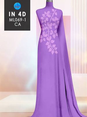Vải Áo Dài In 4D Hoa Lá Chìm Độc Đáo AD ML069-1 32 1702000433 820 Vai Ao Dai In 4D Hoa La Chim Doc Dao