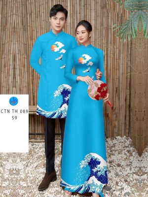 Vải Áo Dài Cặp Đôi Sang Trọng Thu Hút AD CTN TH089 11 Vai Ao Dai Cap Doi Sang Trong Thu Hut AD