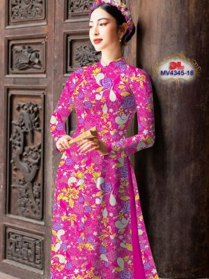 Vải Áo Dài Hoa Đều Sang Trọng AD MV4345 24 Vai Ao Dai Hoa Deu Sang Trong AD MV4345