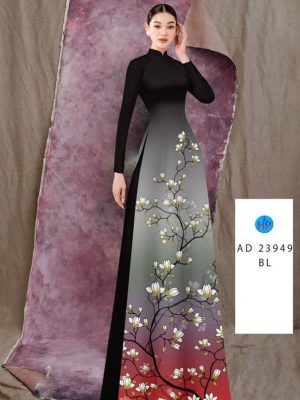 Vải Áo Dài Hoa In 3D Thiết Kế 2023 AD 23949 19 Vai Ao Dai Hoa In 3D Thiet Ke 2023 AD