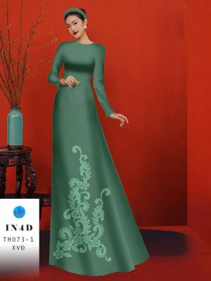 Vải Áo Dài Hoa Văn In 4D Sang Trọng AD TH073-1 24 Vai Ao Dai Hoa Van In 4D Sang Trong AD