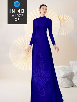 Vai Ao Dai In 4D Hoa Chim Thu Hut AD
